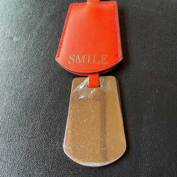 J Crew leather handbag charm accessory mirror NWT - Picture 3 of 8